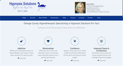 Desktop Screenshot of hypnosissolutions.net